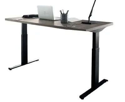 Tivoli Left Desk - Grey, Wood image