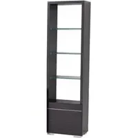 Versilia 1 Door Bookcase - LHF - Koto High Gloss