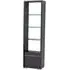 Versilia 1 Door Bookcase - LHF - Koto High Gloss