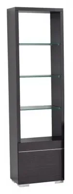 Versilia 1 Door Bookcase - RHF - Koto High Gloss
