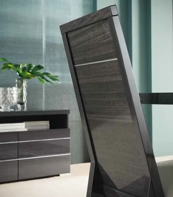 Versilia Dining Chair - Black, Faux Leather