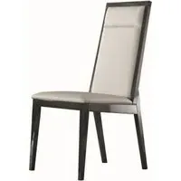 Versilia Dining Chair - Black, Faux Leather