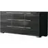 Versilia Wide Dresser - Black, High Gloss