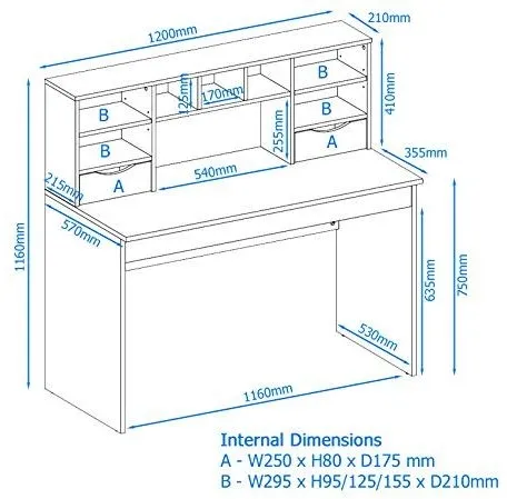 Albans Workstation - Light Oak
