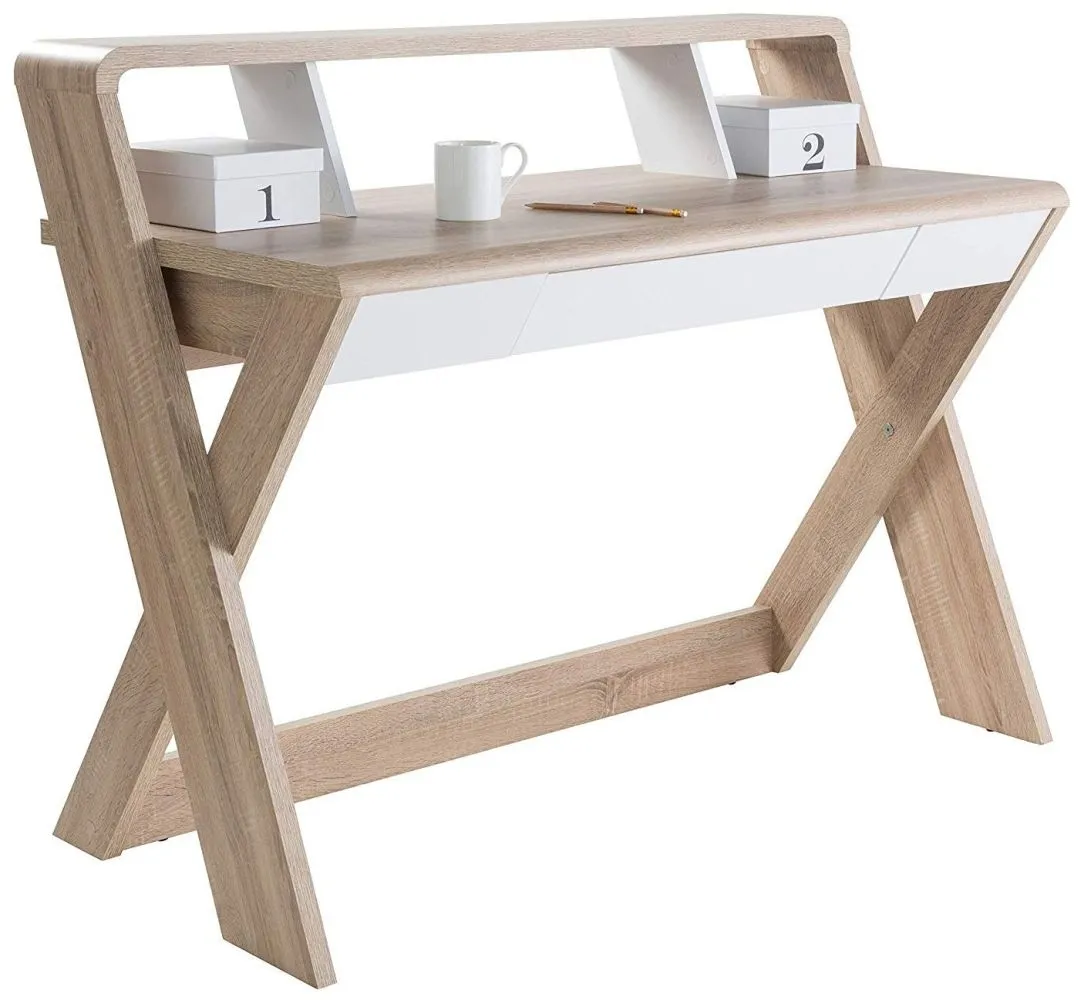 Ana Trestle Desk - Light Oak