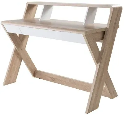 Ana Trestle Desk - Light Oak image