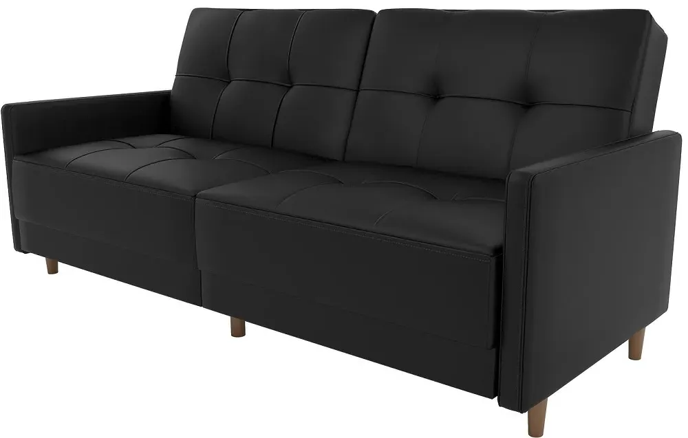 Anderson 2-Seater Sprung Sofa Bed - Black