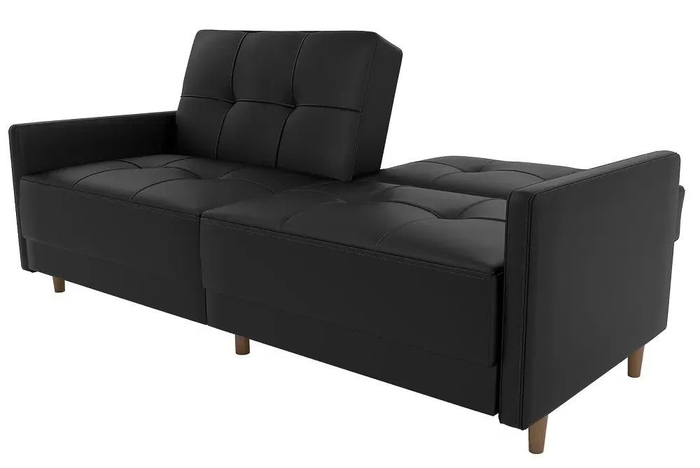 Anderson 2-Seater Sprung Sofa Bed - Black
