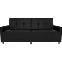 Anderson 2-Seater Sprung Sofa Bed - Black
