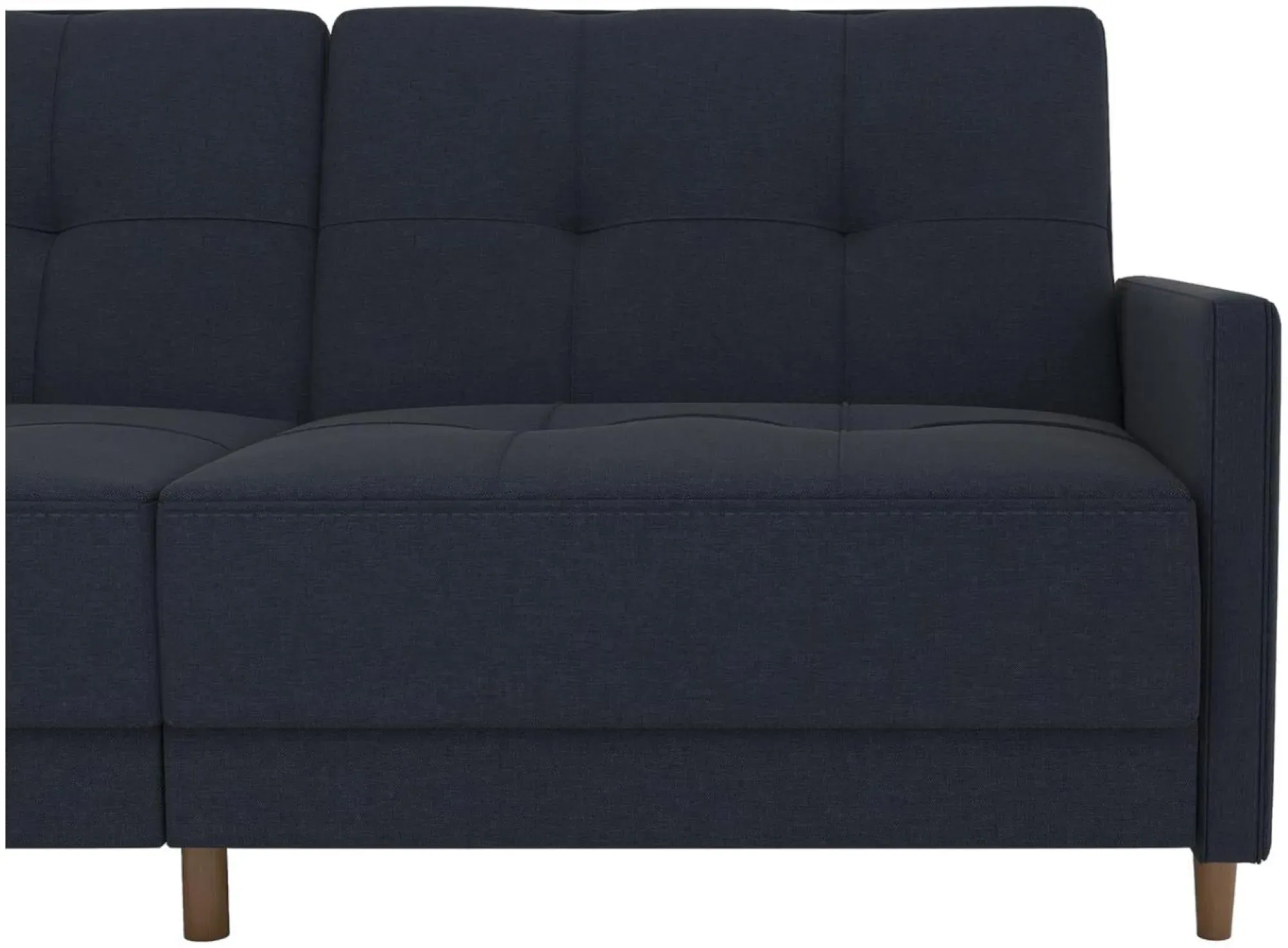 Anderson Coil Sofa Bed - Navy Blue, Linen