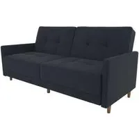 Anderson Coil Sofa Bed - Navy Blue, Linen