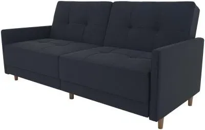 Anderson Coil Sofa Bed - Navy Blue, Linen image