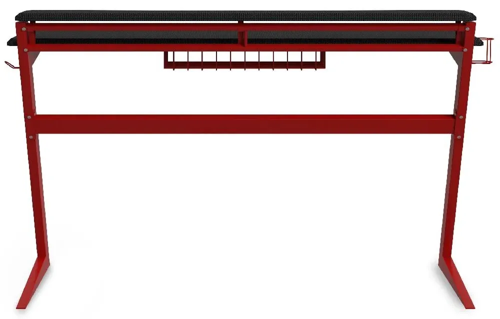 Aries Gaming Desk - Black, Red
