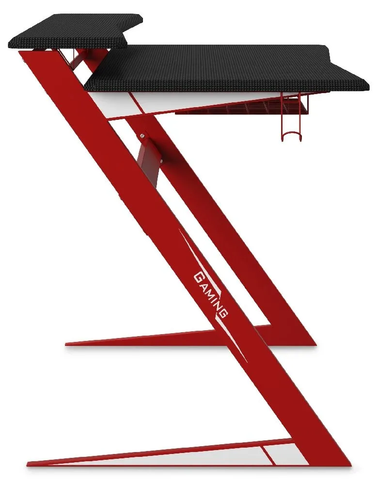Aries Gaming Desk - Black, Red