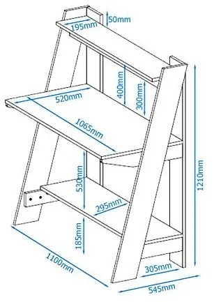 Arizona Trestle Writing Desk - Light Oak