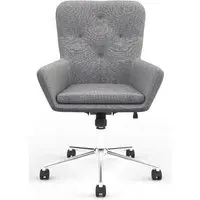 Benjamin Office Chair - Dark Grey, Fabric