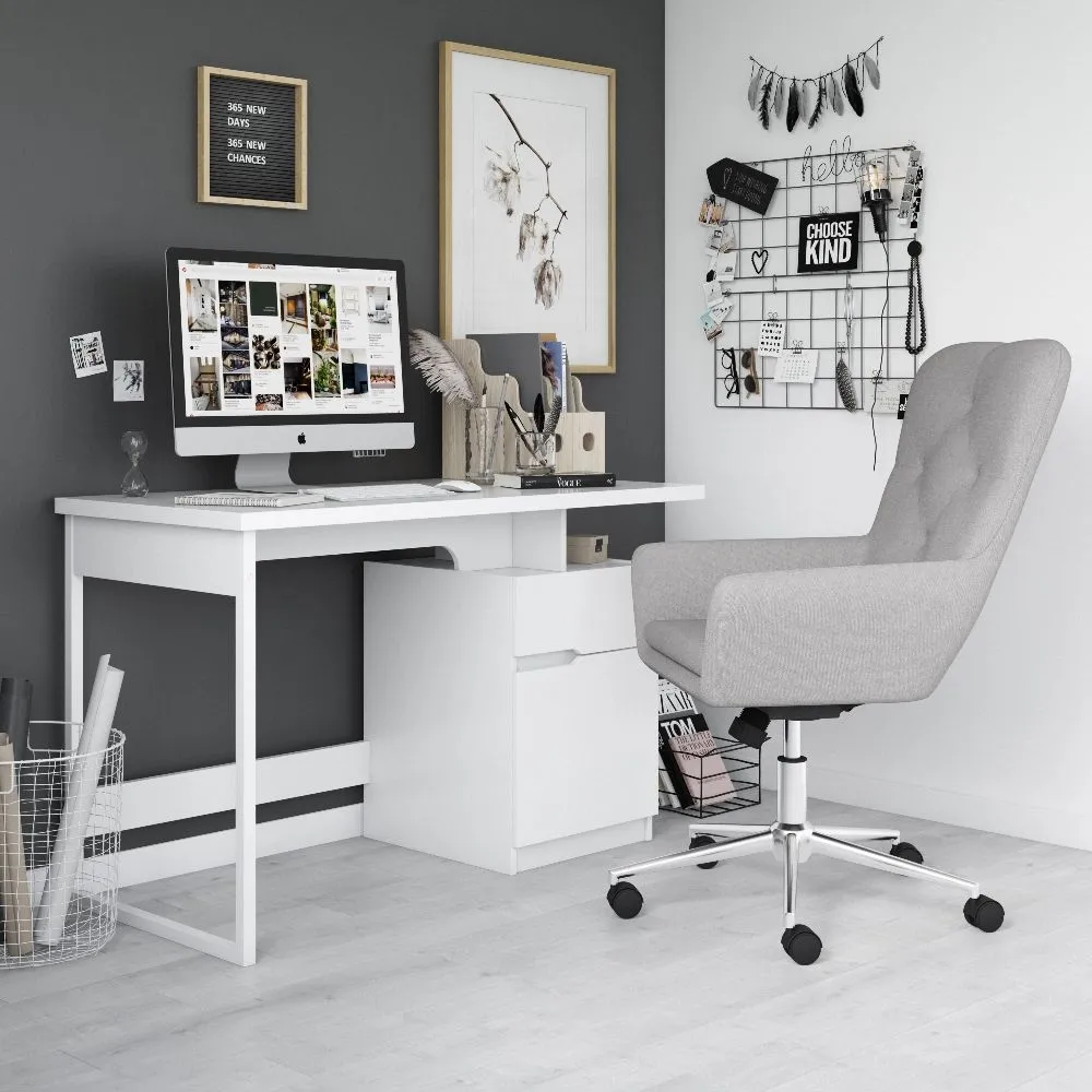Bonner Home Office Desk - White