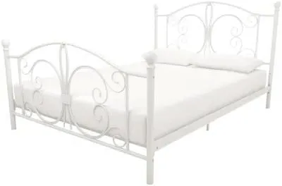 Boone Metal Bed Frame - White