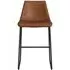 Bowie Counter Stool - Caramel Maple, Faux Leather