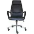 Brook High Back Operator Desk Chair - Black, Faux Leather