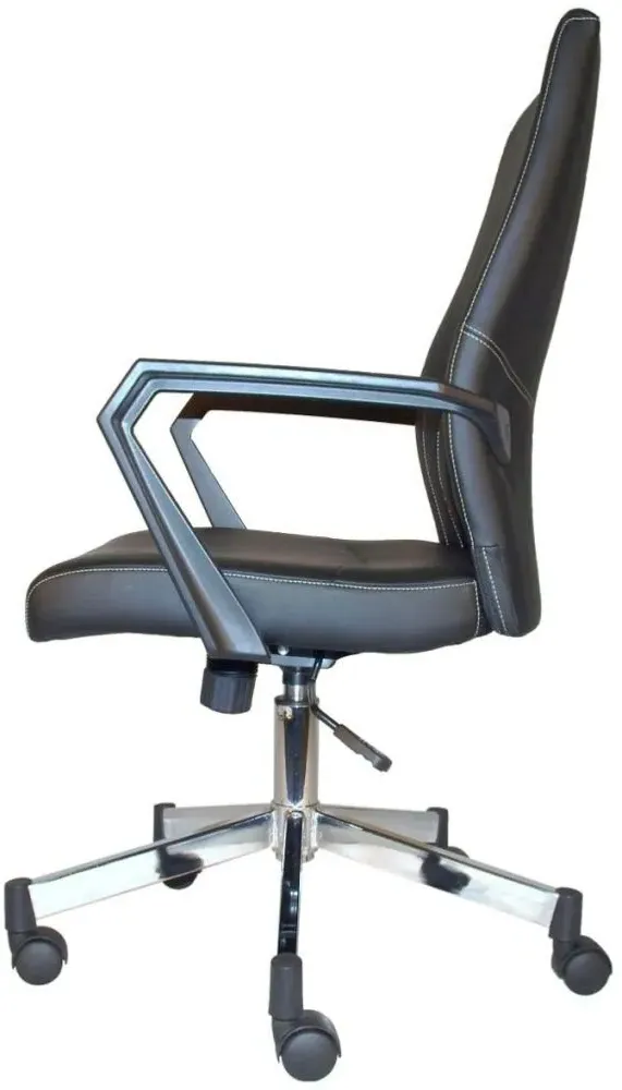 Brook Operator Desk Chair - Black, Faux Leather