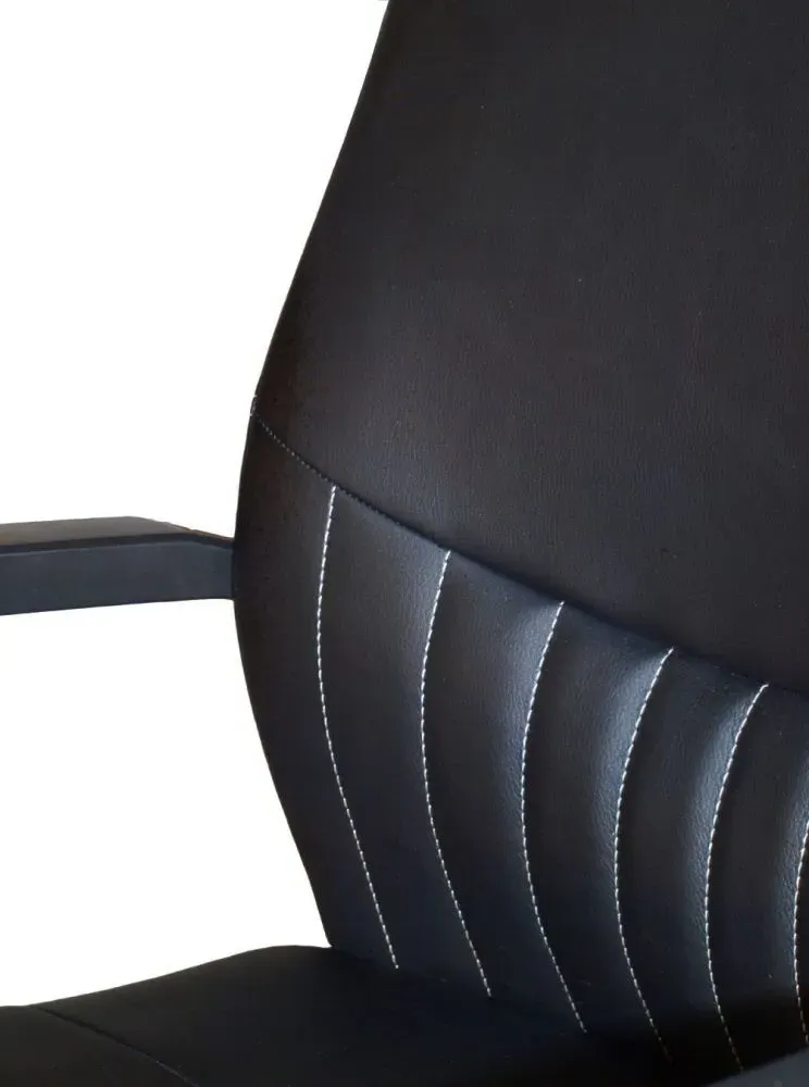 Brook Operator Desk Chair - Black, Faux Leather