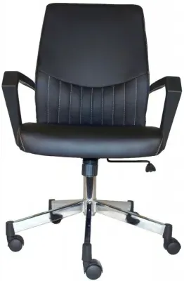 Brook Operator Desk Chair - Black, Faux Leather image