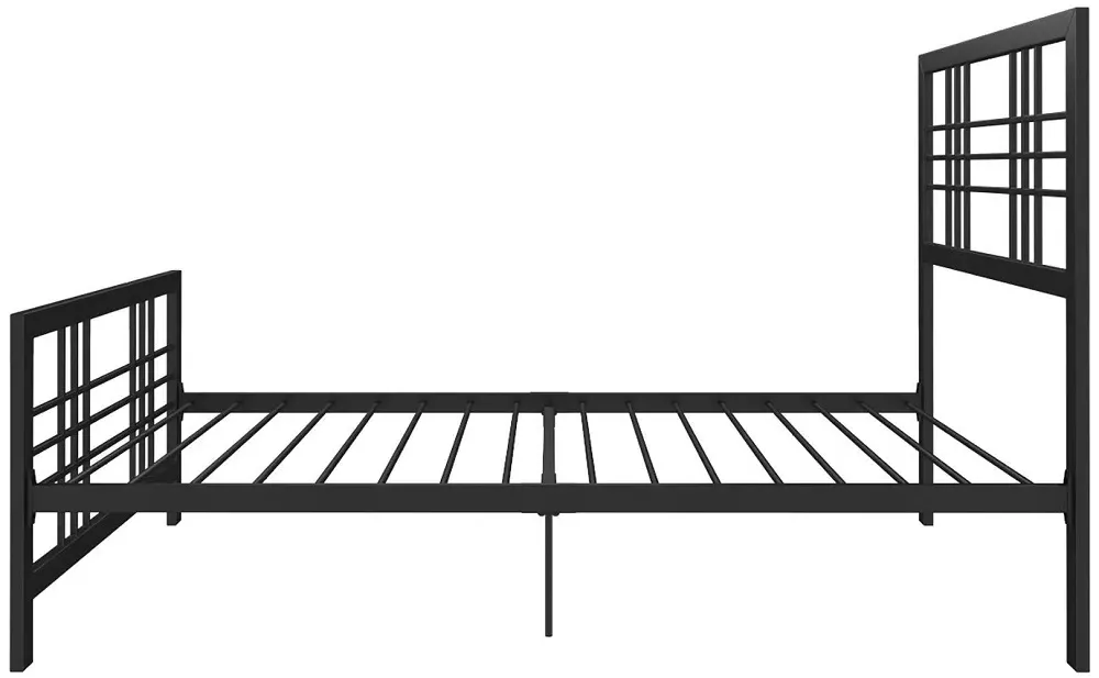 Brule Metal Bed Frame - Black