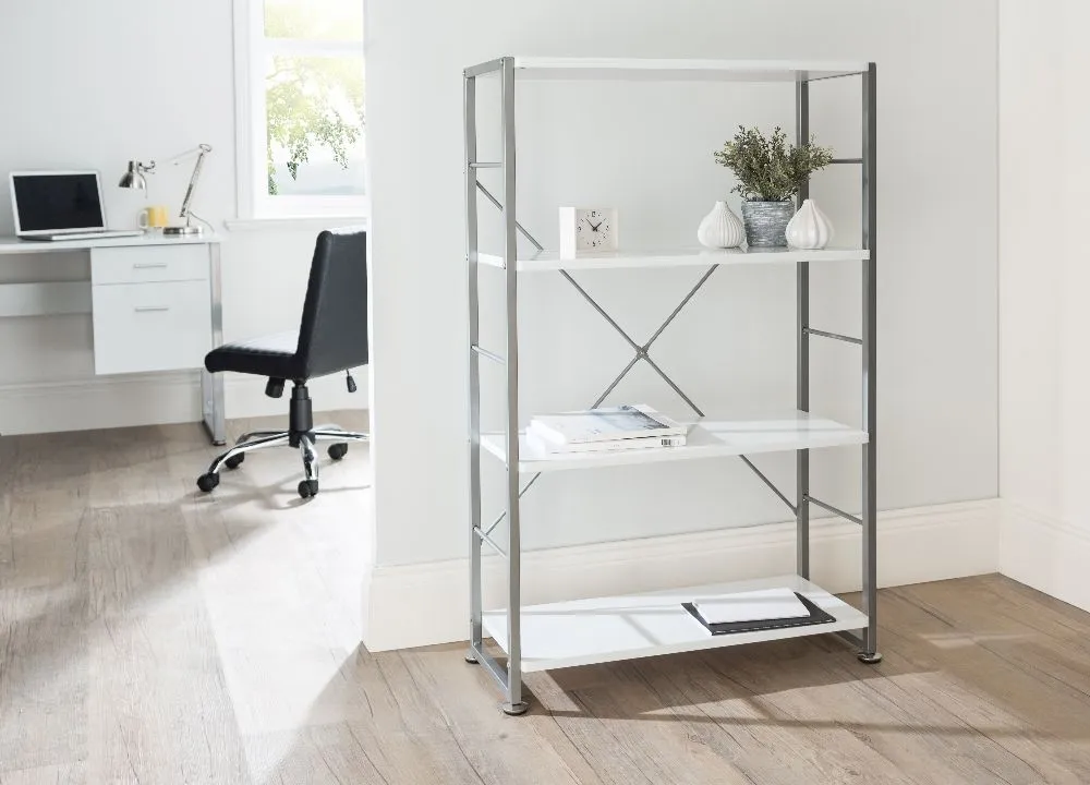Cabell Office Bookshelf - White
