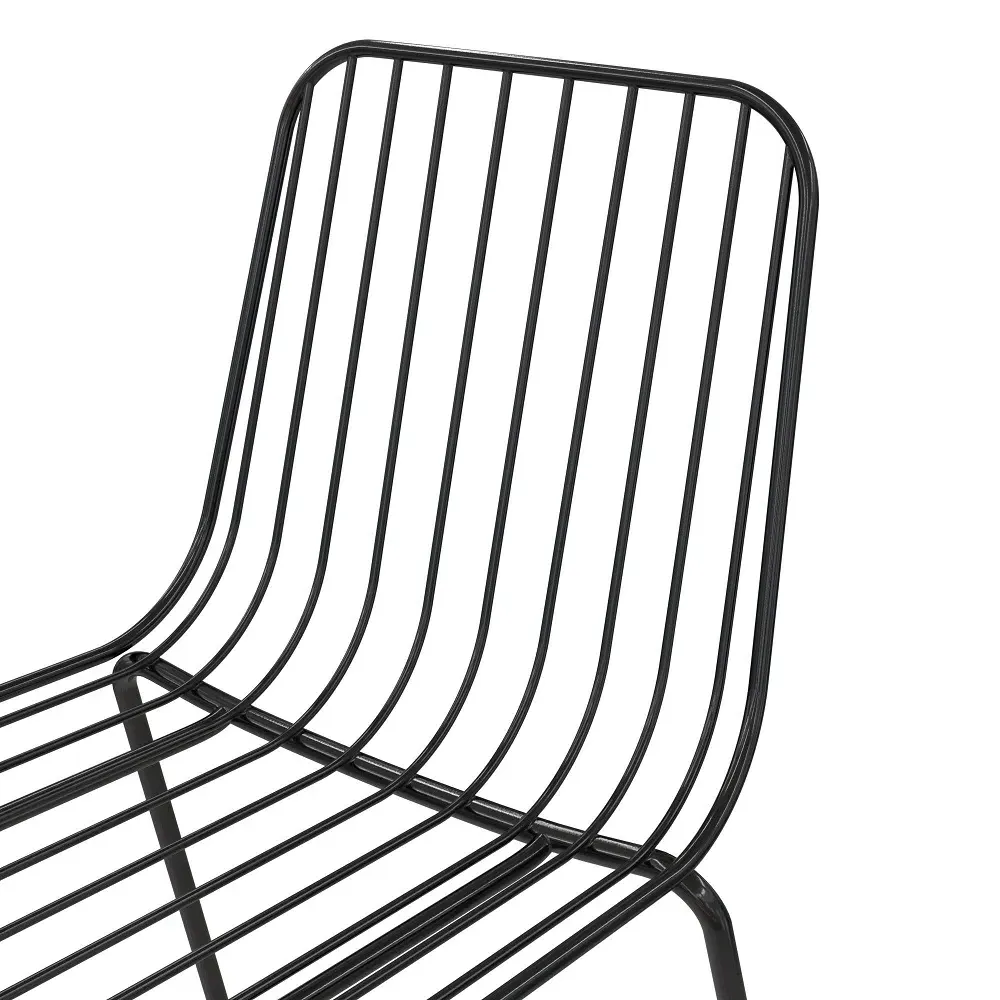 Cabo Metal Wire Dining Chair - Black