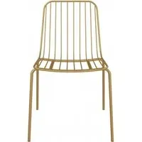 Cabo Wire Dining Chair - Gold, Metal