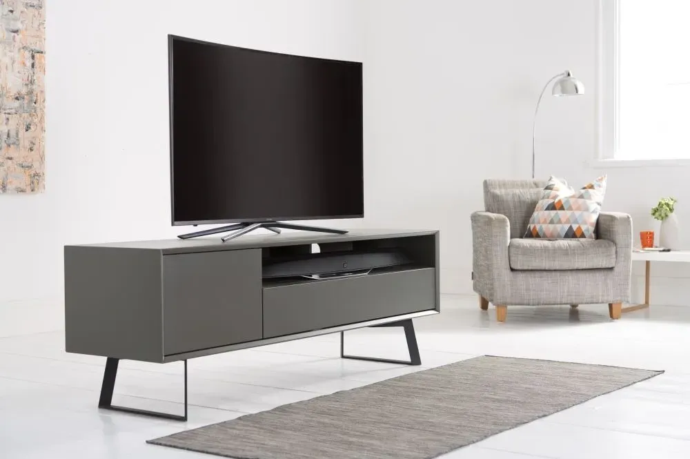 Cannon 160cm TV Stand - Black, Grey