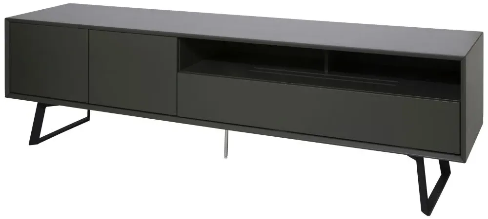 Cannon 200cm TV Stand - Black, Grey