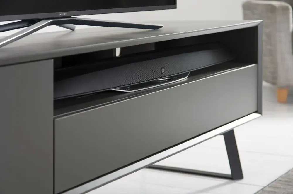 Cannon 200cm TV Stand - Black, Grey