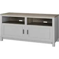 Castro 2 Door TV Cabinet - Grey, Weathered Oak