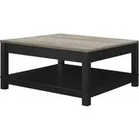 Castro Coffee Table - Black, Weathered Oak