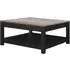 Castro Coffee Table - Black, Weathered Oak