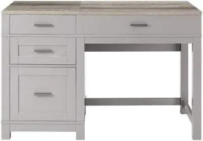 Castro Lift Top Office Desk - Grey, Weathered Oak image