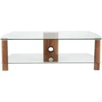Ceiba 120cm TV Stand - Walnut, Glass