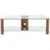 Ceiba 120cm TV Stand - Walnut, Glass