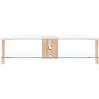 Ceiba 150cm TV Stand - Light Oak, Glass