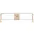 Ceiba 150cm TV Stand - Light Oak, Glass