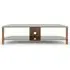 Ceiba 150cm TV Stand - Walnut, Glass