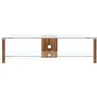 Ceiba 150cm TV Stand - Walnut, Glass