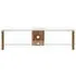 Ceiba 150cm TV Stand - Walnut, Glass