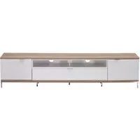 Chaves 200cm TV Cabinet - White, Oak