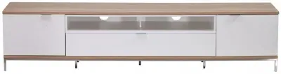 Chaves 200cm TV Cabinet - White, Oak