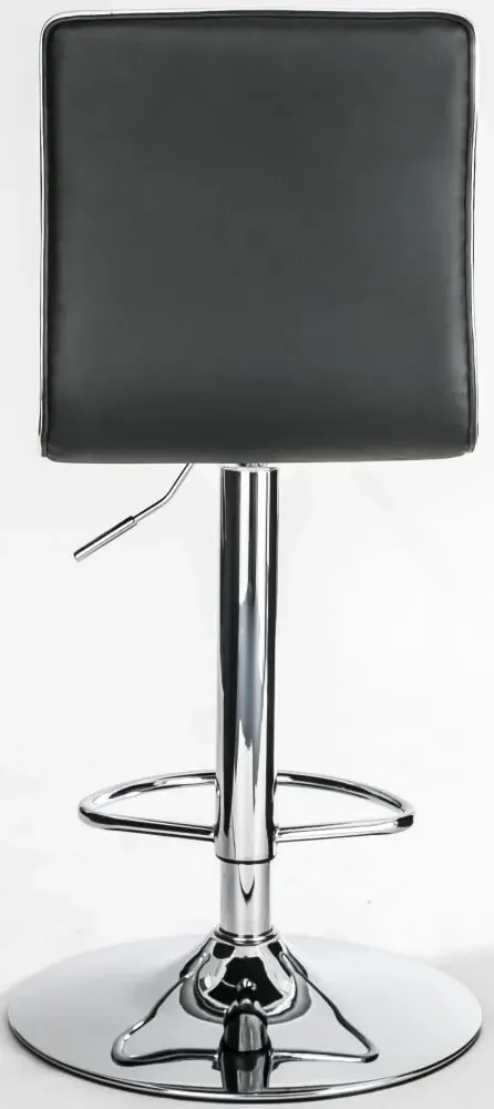 Comal Faux Leather Barstool Set of 2 - Black