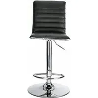 Comal Faux Leather Barstool Set of 2 - Black