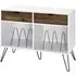 Contra Turntable Stand with Drawers - White